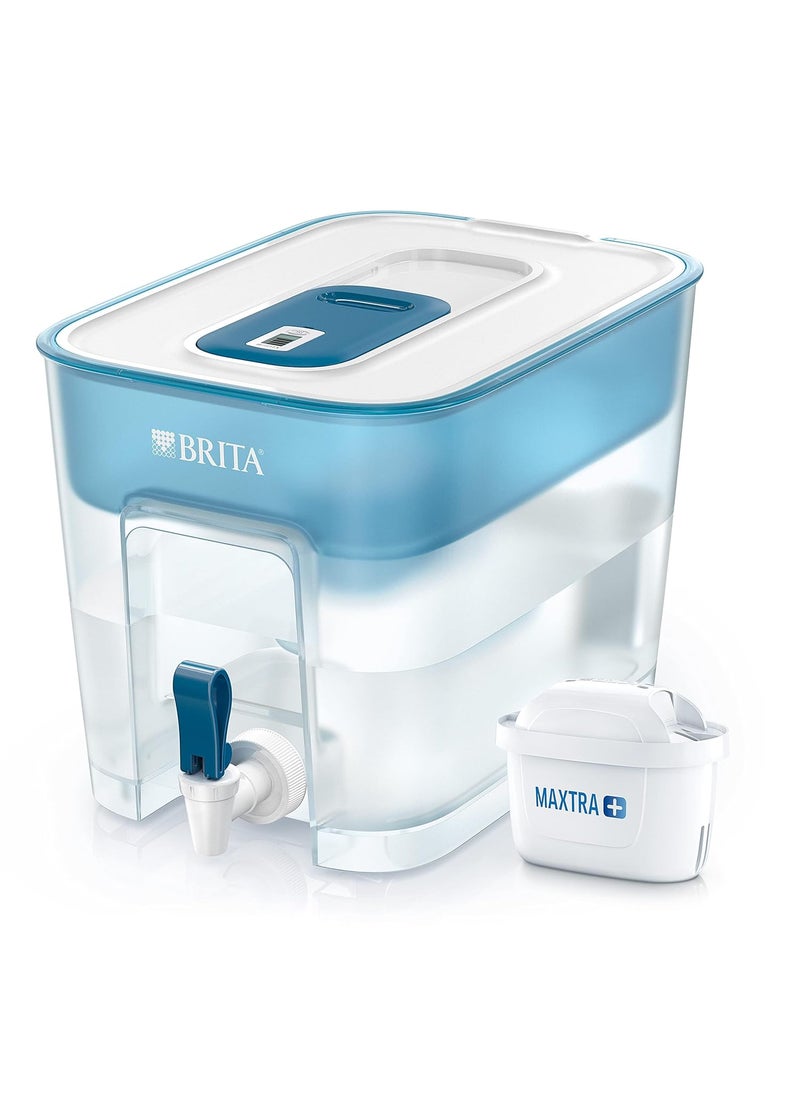 BRITA BRITA Flow Portable Water Filter| MicroFlow Technology reduces limescale, heavy metal & chlorine| Powerful Ion Exchange Pearls| Active Carbon| Non-Electric| Counter Top Installed| BPA-Free| 8.2L  - Image 1