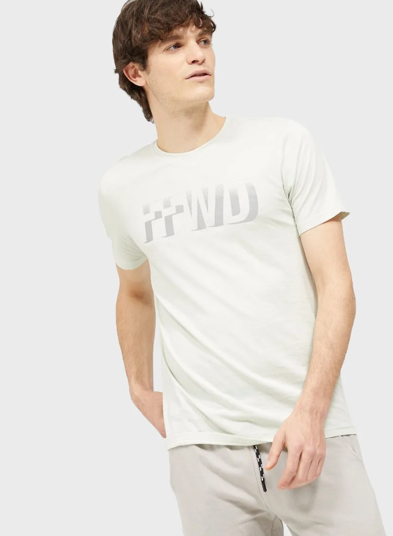 Blue Age Forward Crew Neck T-Shirt