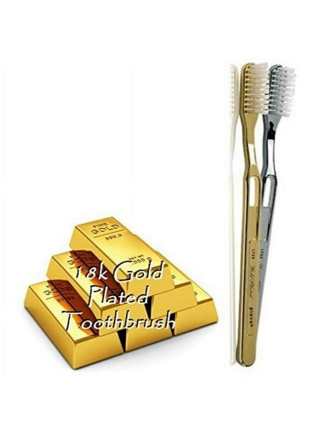 55Dental Gold Toothbrush | Tynex Bristle | Medium Soft | 18K Gold Plated Toothbrush - Image 2