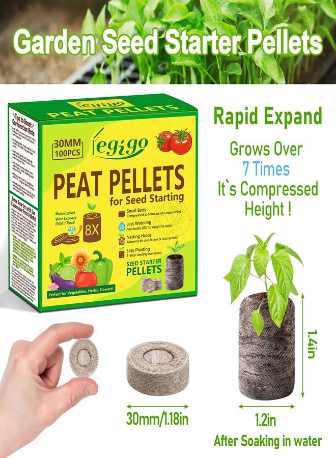 Legigo 100 Pcs 30mm Peat Pellets Soil - Image 2