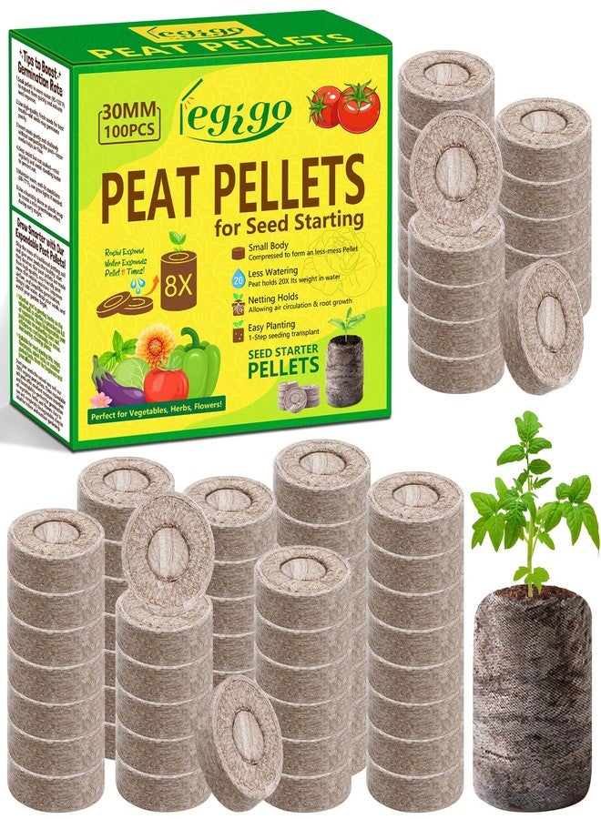 Legigo 100 Pcs 30mm Peat Pellets Soil - Image 1