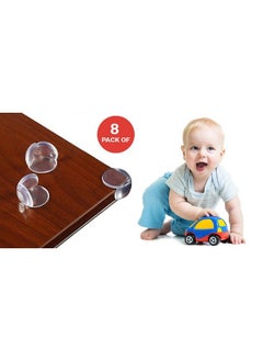 Safe-O-Kid Transparent Round Corner Caps (Pack Of 8)  - Image 3