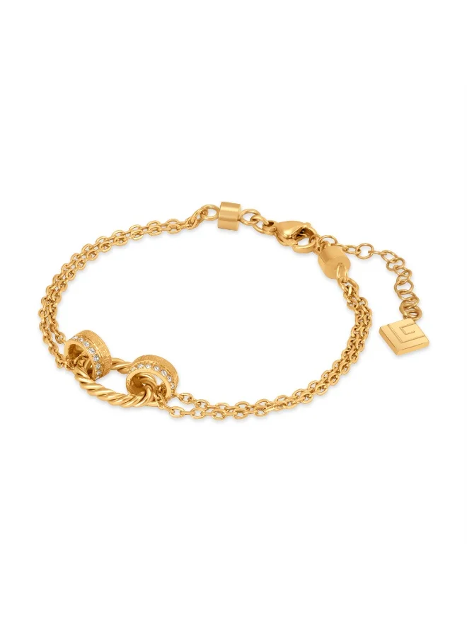 غاي لاروش سوار إليونور بيضاوي بسلك ملتوي وشعار وكريستالات