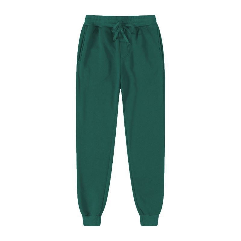 Casual Sports Straight Pants Mens Autumn 2024 New Oversize Plus Size Fashionable Brand Loose Simple Skinless Pants Dark green 