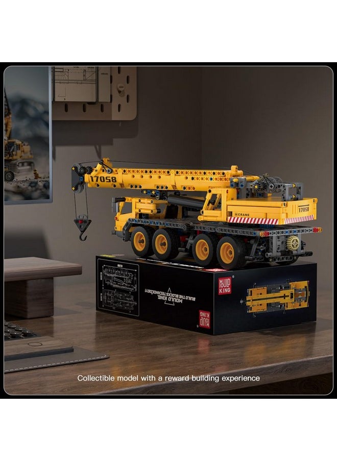 mould king Mould King Heavy Construction Vehicles Mobile Crane Truck Building Toys, 17058 Crane Building Set, Construction Toys for Adults and Kids 8+(997PCS)  - Image 4