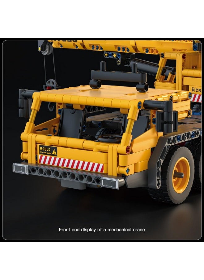 mould king Mould King Heavy Construction Vehicles Mobile Crane Truck Building Toys, 17058 Crane Building Set, Construction Toys for Adults and Kids 8+(997PCS)  - Image 5