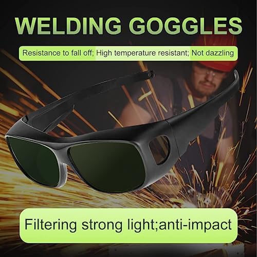 UpaClaire Welding Glasses Wrap-Around Safety Welding Lens,Welding Glasses Anti-Scratch Non-Slip UV Protection Laser Hair Removal Protective Glasses IPL200-2000nm Protection Safety Glasses No. 8 Color - Image 5