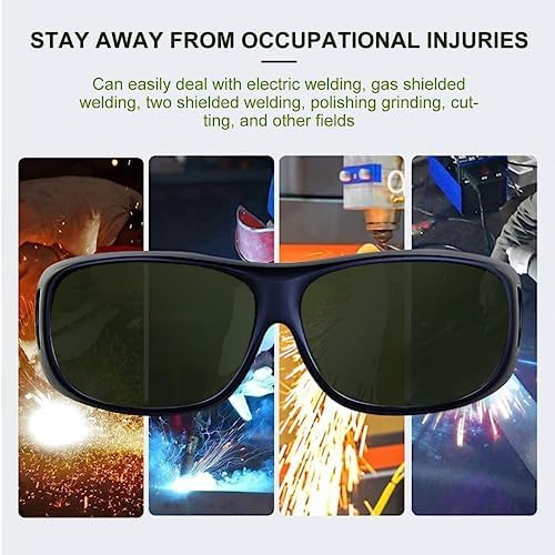 UpaClaire Welding Glasses Wrap-Around Safety Welding Lens,Welding Glasses Anti-Scratch Non-Slip UV Protection Laser Hair Removal Protective Glasses IPL200-2000nm Protection Safety Glasses No. 8 Color - Image 4