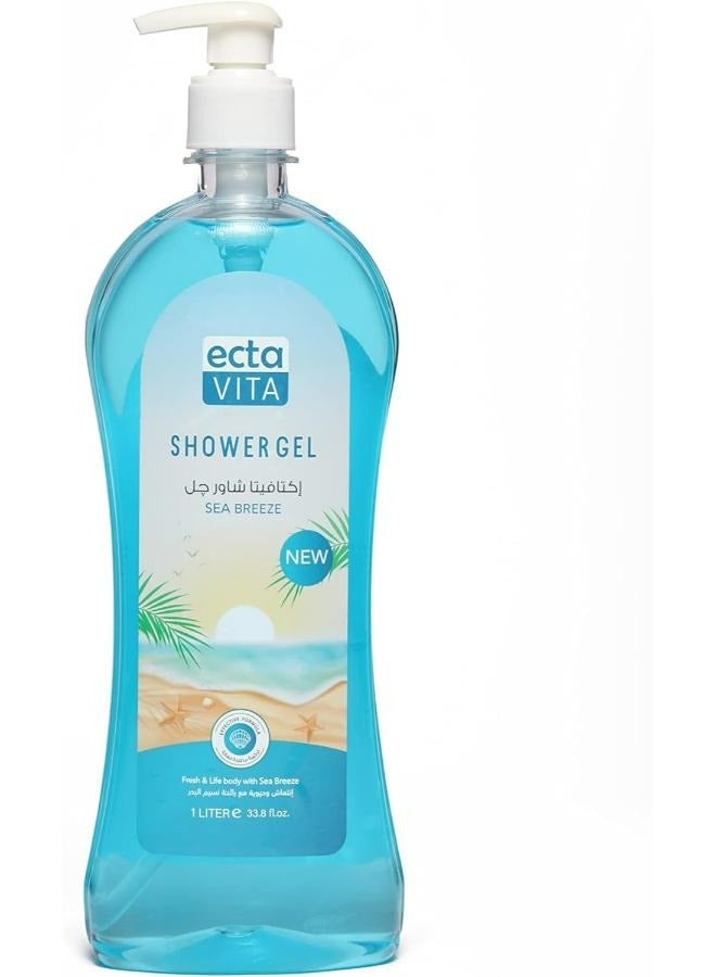 ecta VITA Shower Gel Sea Breeze 1 Liter - Image 1