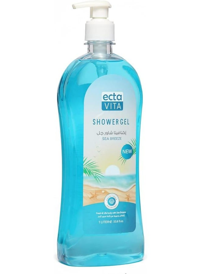 ecta VITA Shower Gel Sea Breeze 1 Liter - Image 2