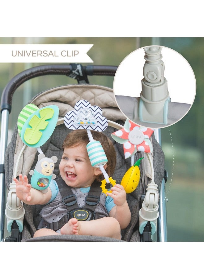Taf Toys Taf Toys ‘Tropical Orchestra Arch’ | Ideal for Infant & Toddlers, Fits Stroller & Pram, Activity Arch with Fascinating Toys, Stimulates Baby’s Senses and Motor Skills Development, Easier Outdoors - Image 5