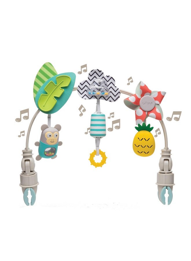Taf Toys Taf Toys ‘Tropical Orchestra Arch’ | Ideal for Infant & Toddlers, Fits Stroller & Pram, Activity Arch with Fascinating Toys, Stimulates Baby’s Senses and Motor Skills Development, Easier Outdoors - Image 1