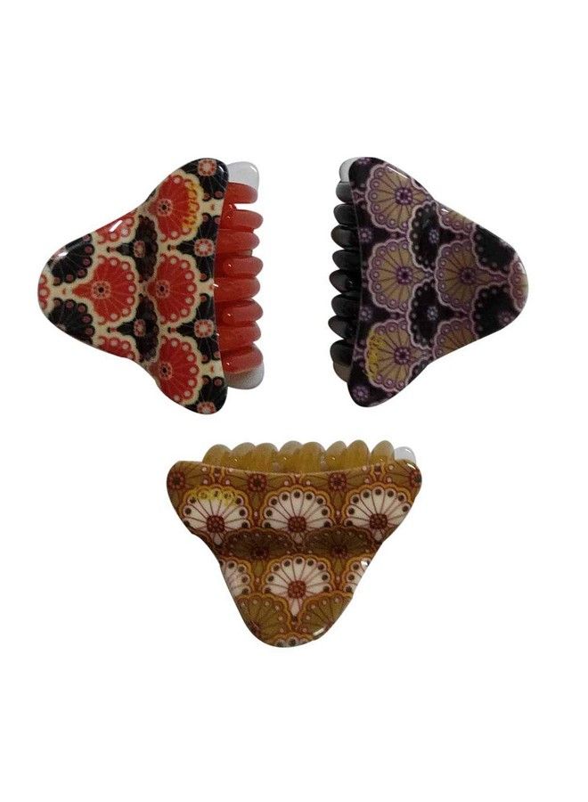 Nat Hair Claw Clip For Women & Girls 3 Pcs - Image 1