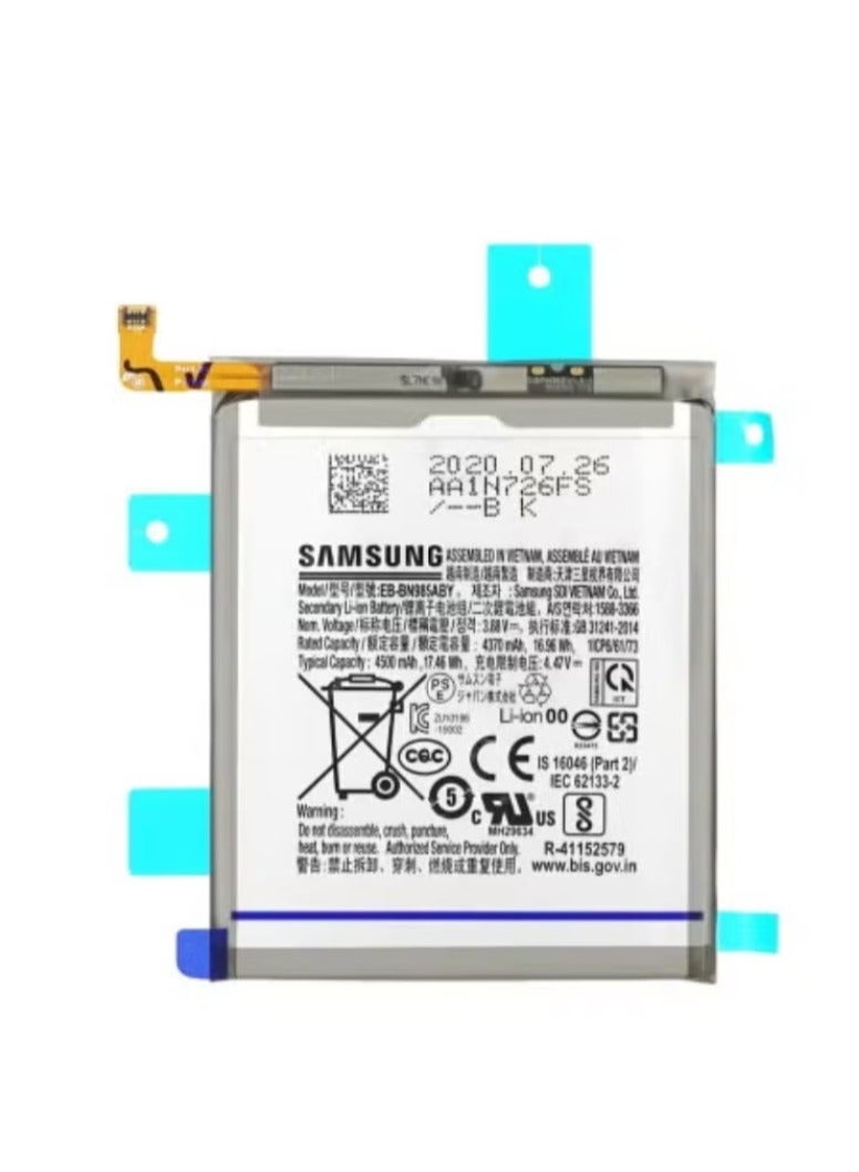 JAJEEK Original Replacement Battery for Samsung Galaxy Note20 Ultra N985F / Note20 Ultra 5G N986B – EB-BN985ABY 4500mAh Li-ion Internal Battery, GH82-23333A Model, High-Capacity Rechargeable Battery with Safe Power Management and Long Lifespan - Image 2
