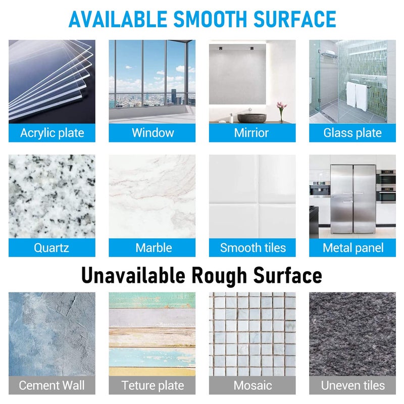 Quntis Suction Cup Hooks 4 Pack, Multi-Purpose Clear Shower Suction Hooks Waterproof Heavy Duty Wreath Hanger for Bathroom, Window, Towel, Shower Wall, Tile, Glass Door, Camper - Image 5