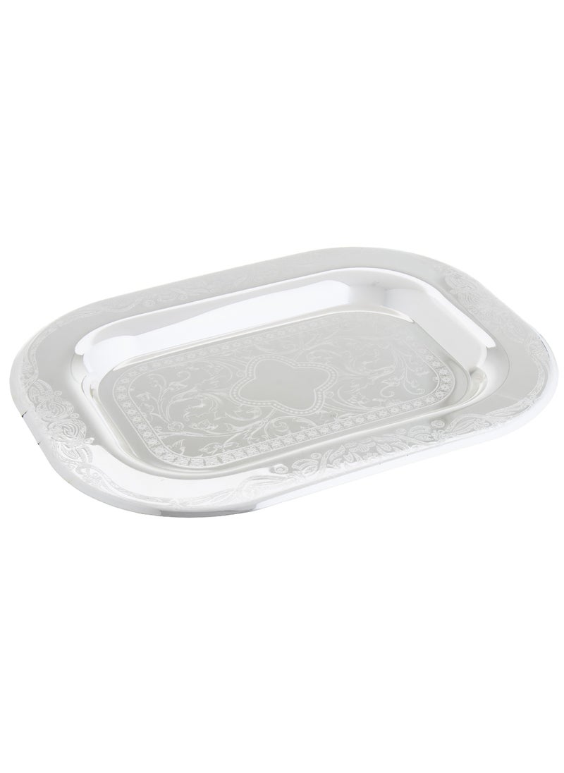 Hic Silver steel rectangular dessert serving tray  - Image 2