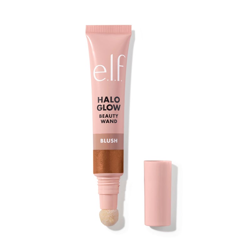 elf Halo Glow Blush Beauty Wand Liquid Blush Wand For Radiant Flushed Cheeks Infused With Squalane Vegan Crueltyfree Magic Hour