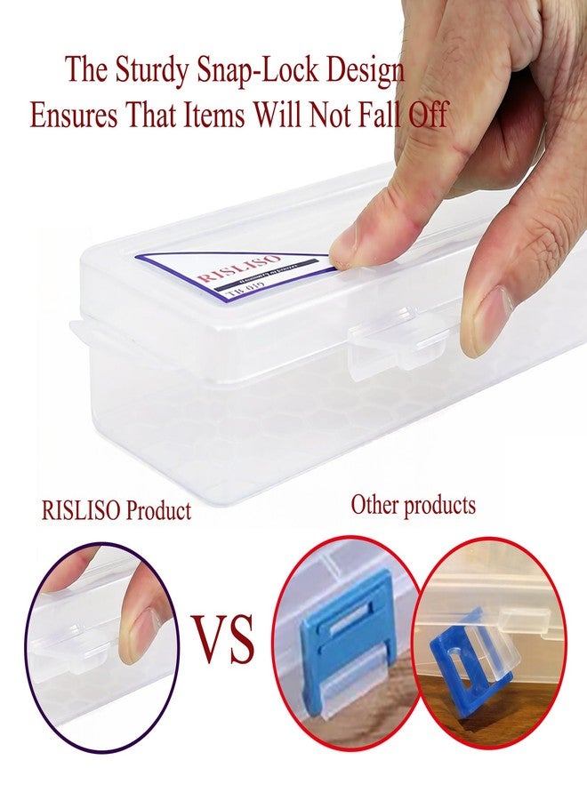 RISLISO 13 Inch Paint Brush Container Box with Foam Insert & Lid for Long Handled Artist PaintBrush,Portable Miniature Hard Plastic Travel Watercolor Brush Holder Case Without Brushes - Image 4