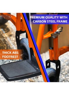 O.N.E O.N.E Heavy duty long travel wheelchair 46cm wide seat foldable adjustable with electronic remote 360º rotation for adult, elderly, disabled  - Image 3