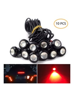 نيبمينينت طقم مصابيح بإضاءة من نوع LED بتصميم عين نسر مقاس 18 مم مكون 10 قطع  - Image 1