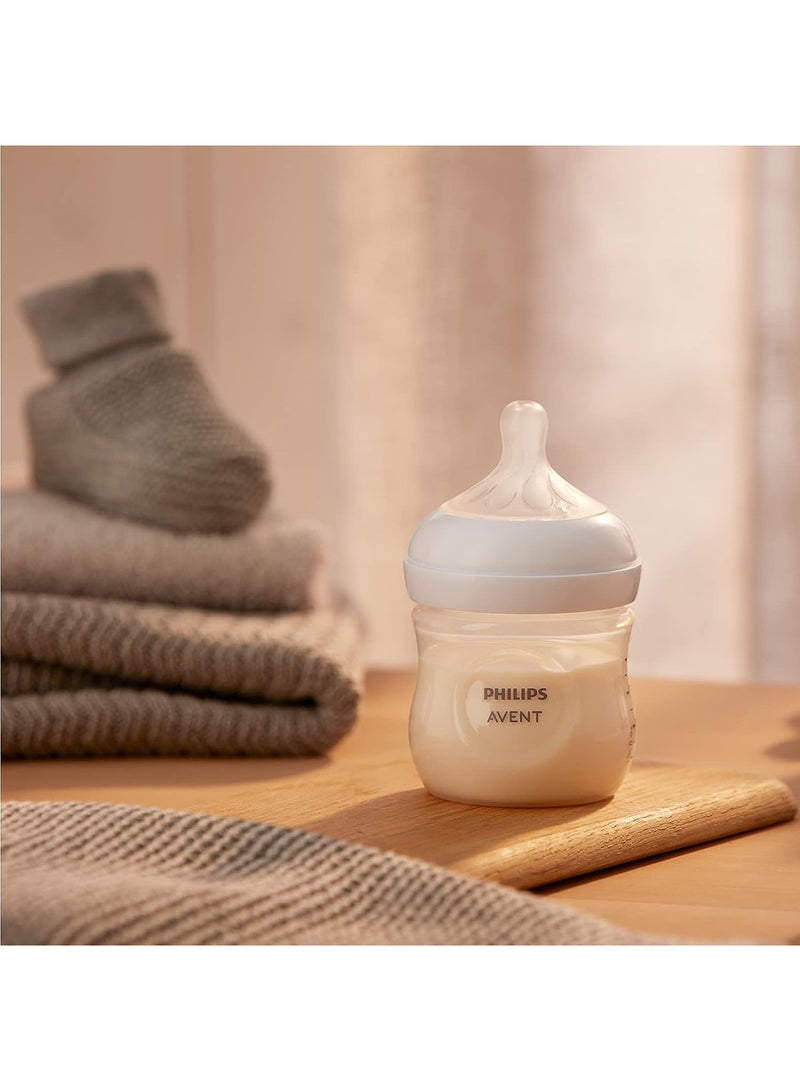 Philips Avent Natural Response Baby Bottle Baby Milk Bottle For Newborns, 125 ml, 0m+, 2 Pieces - Image 3