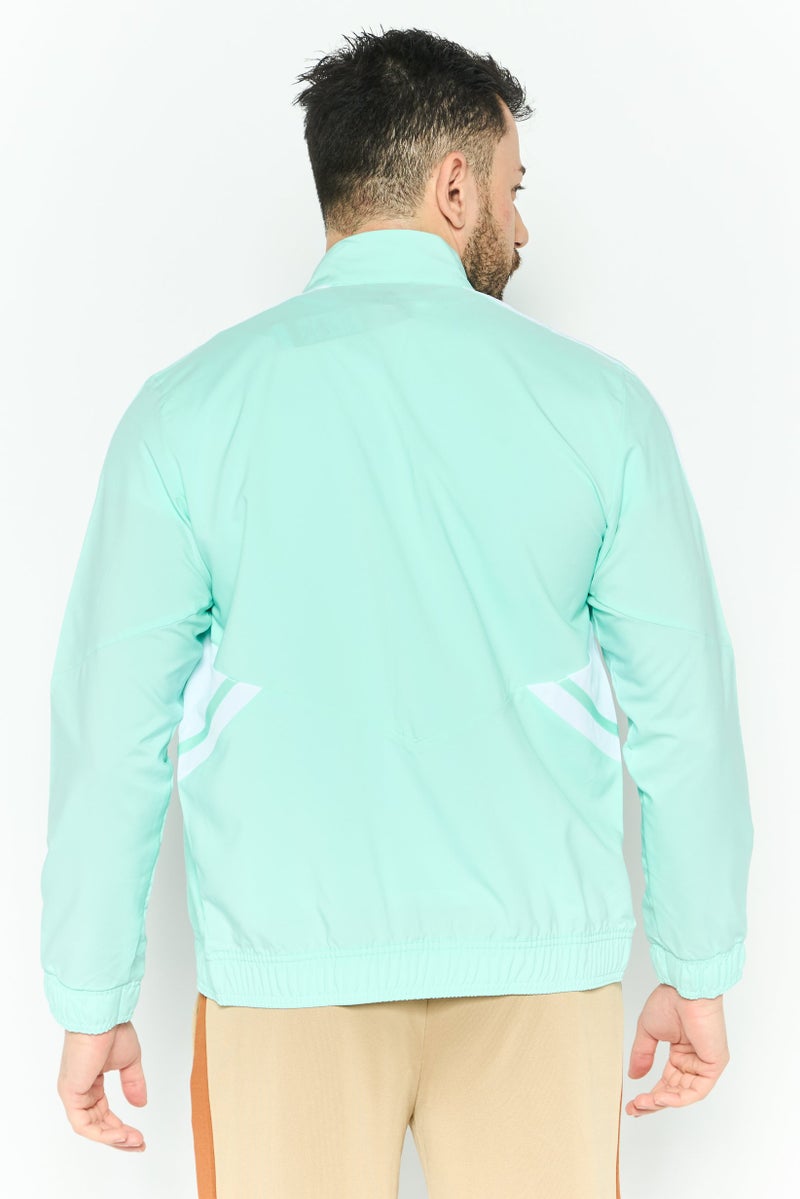 Adidas Men Sportswear Fit Brand Logo Training Jacket, Green - Image 4