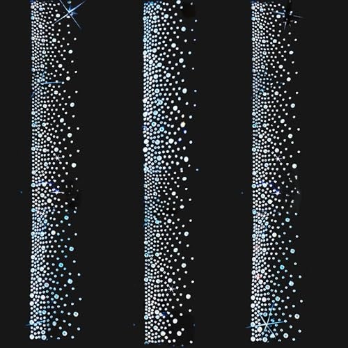 GARBODIY 6 Sheet Crystal Rhinestone Collar Applique Iron-On Transfer Stickers - DIY Clothing Decoration for Shirts, Dresses, Sweaters - Image 1
