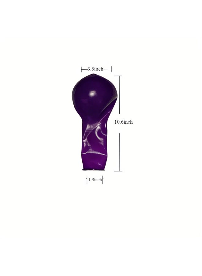 24-inch purple balloon（2 balloons）,made of natural latex,thickened material,durable,suitable for birthday parties and weddings - Image 3