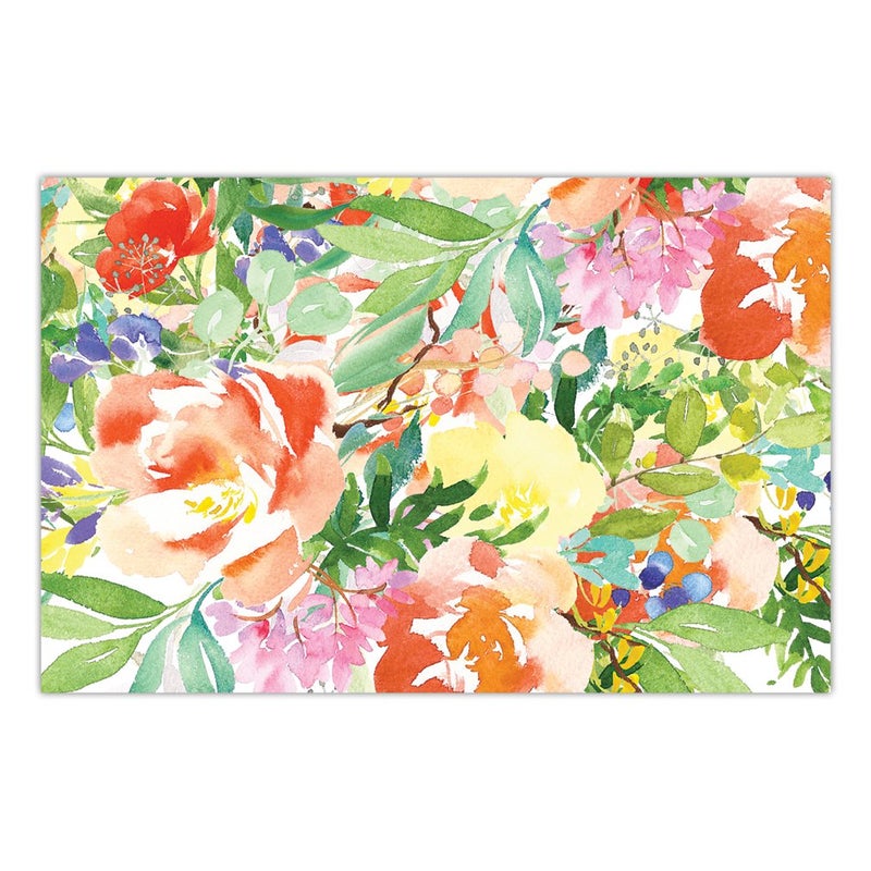 DB Party Studio Paper Place Mats Pack of 25 Gorgeous Colorful Watercolor Flowers Bridal Shower Engagement Graduation Parties Brunch Dinner Easy Cleanup Disposable Table Setting 17 x 11 Placemats