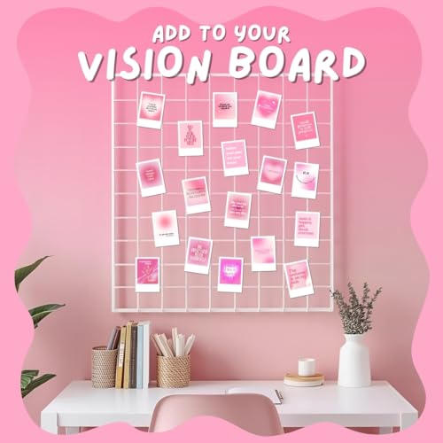 Funk You Store Manifestation Cards (Set of 15) Positive Affirmation Cards Posters (8 x 6 cm) | Vision board Supplies | Feel Good for Wall, Bedroom, Living room | Pink girly aesthetic Posters | Poster for Phone Accessories (C_033) - Image 3