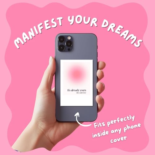 Funk You Store Manifestation Cards (Set of 15) Positive Affirmation Cards Posters (8 x 6 cm) | Vision board Supplies | Feel Good for Wall, Bedroom, Living room | Pink girly aesthetic Posters | Poster for Phone Accessories (C_033) - Image 2