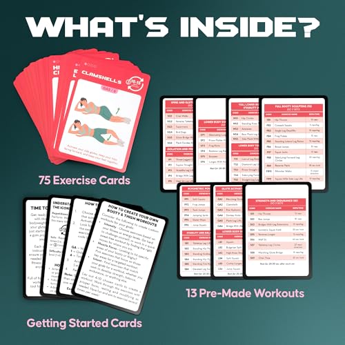 Zinsk 75 Booty & Thighs Exercise Cards - No Equipment Needed Glute Workouts to Shapen and Lift - Compact 3.5" x 2.5" Cards for Fun, Fast Home or Travel Leg and Butt Workouts for Women - Image 4
