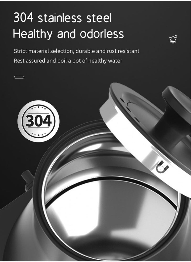 Brutelle - Gooseneck Kettle V60 Coffee Kettle 900ML 1200W Power Knob Temperature Adjustment with Digital Display Temperature Automatic Insulation Stainless Steel Material Suitable for Home and Office - Image 1