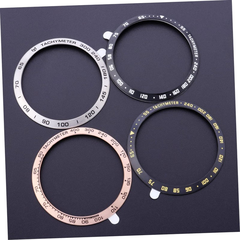 Classic Steel Protective Bezel Cover Ring For Frontier Watch Black White Lettering - Image 4