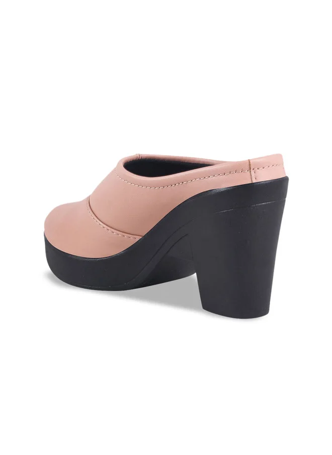 Shoetopia Shoetopia Girls Round Toe Block Heel Pumps