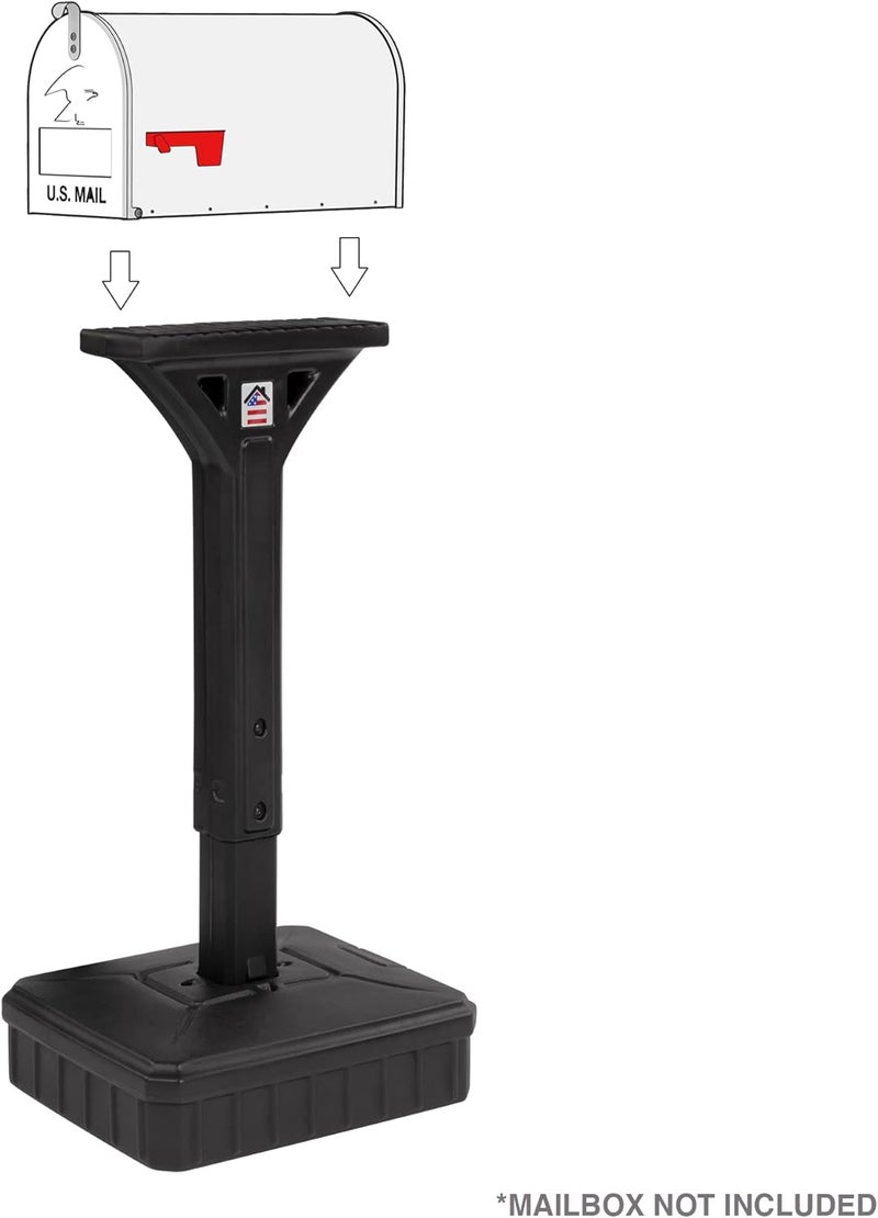 SIMPLAY3 American Home Dig-Free Universal Mailbox Post for Standard Mailboxes - No Digging Needed Mailbox Post - Black - Image 2