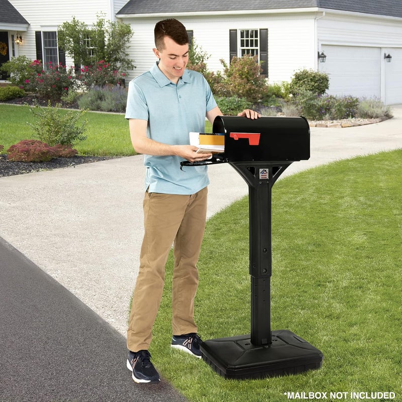 SIMPLAY3 American Home Dig-Free Universal Mailbox Post for Standard Mailboxes - No Digging Needed Mailbox Post - Black - Image 3