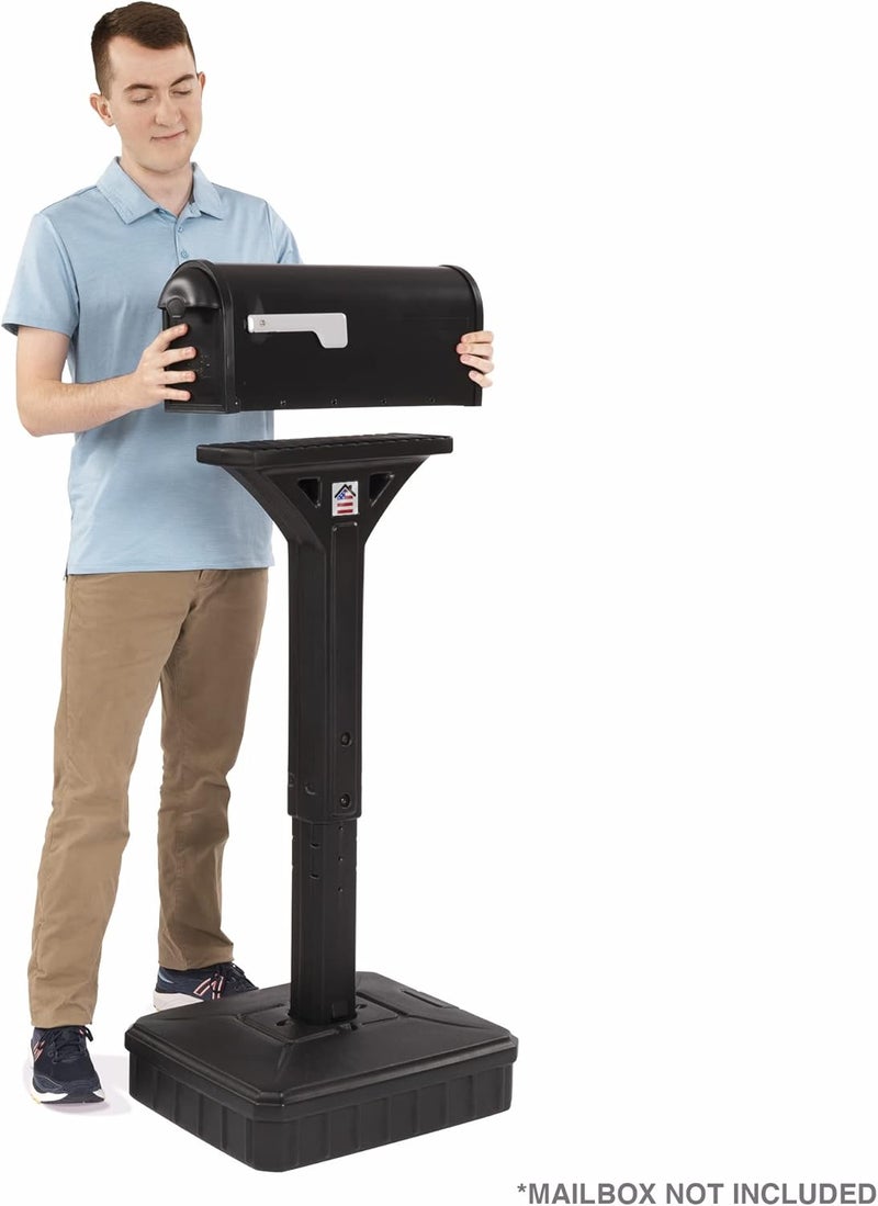 SIMPLAY3 American Home Dig-Free Universal Mailbox Post for Standard Mailboxes - No Digging Needed Mailbox Post - Black - Image 4