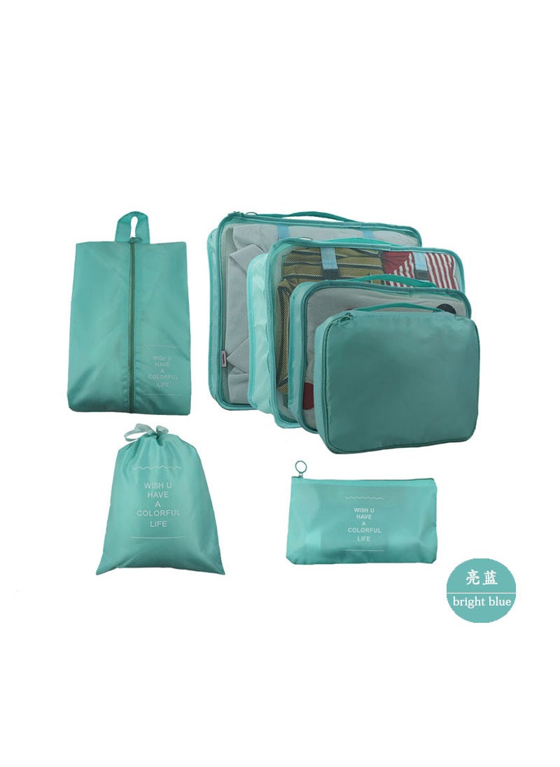 Generic Moving Storage Bag Waterproof Cotton Quilt Basket Lid Clothes Miscellaneous Items Portable Modern Simple Style Seal Shoes bright blue 
