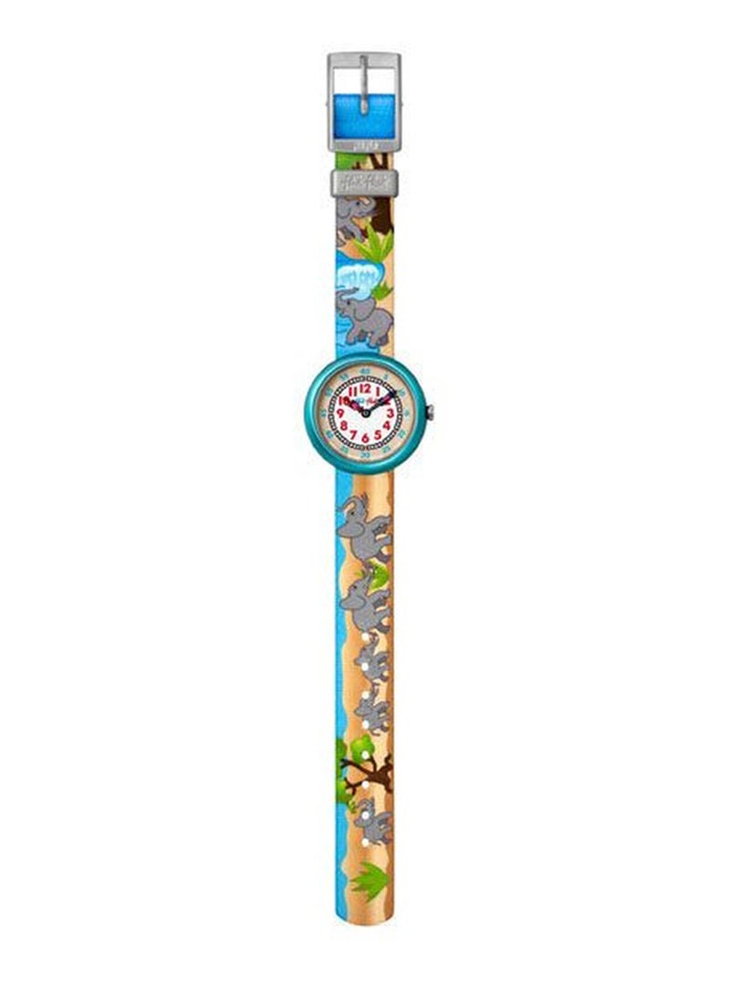 Swatch Kids Unisex Elephantinopolis Quartz Movement Water Resistant Wrist Watch - 32 Mm - Image 2