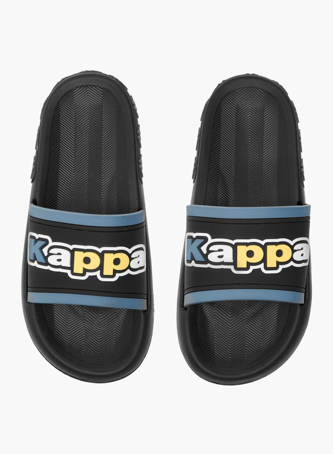 Kappa Boys' Logo Detail Slip-On Slides - Image 2