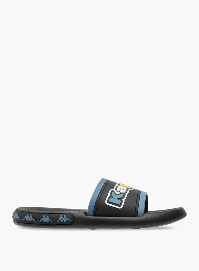 Kappa Boys' Logo Detail Slip-On Slides - Image 1