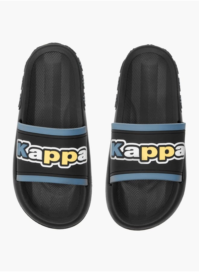 Kappa Boys' Logo Detail Slip-On Slides  - Image 1