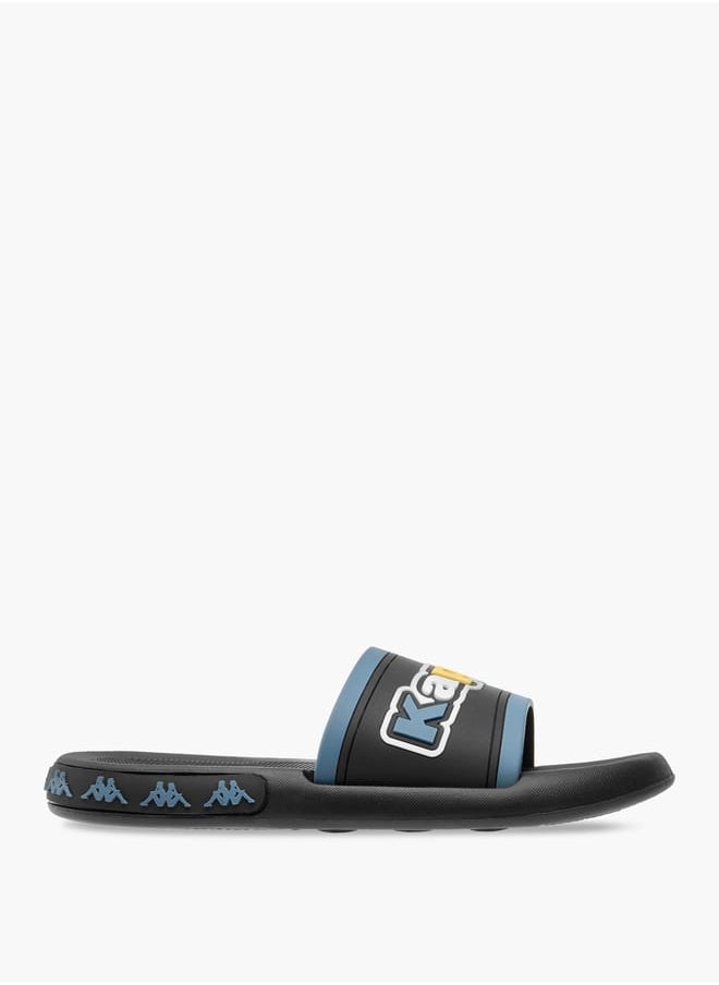 Kappa Boys' Logo Detail Slip-On Slides  - Image 2