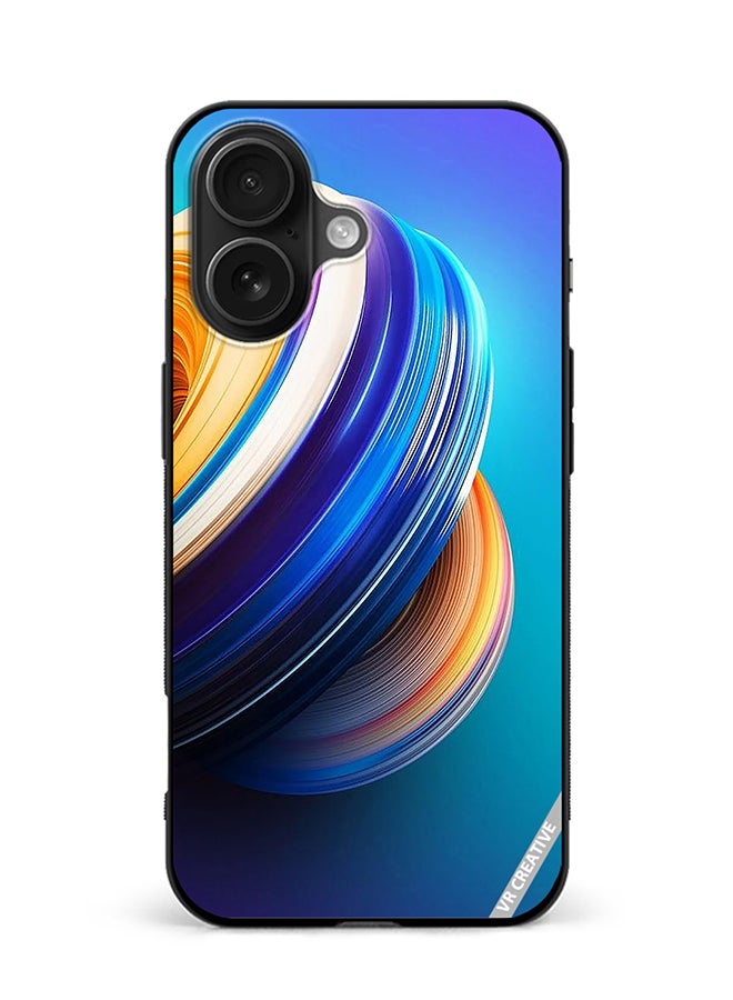 VR CREATIVE Protective Case Cover For Apple iPhone 16 Abstract Design Multicolour
