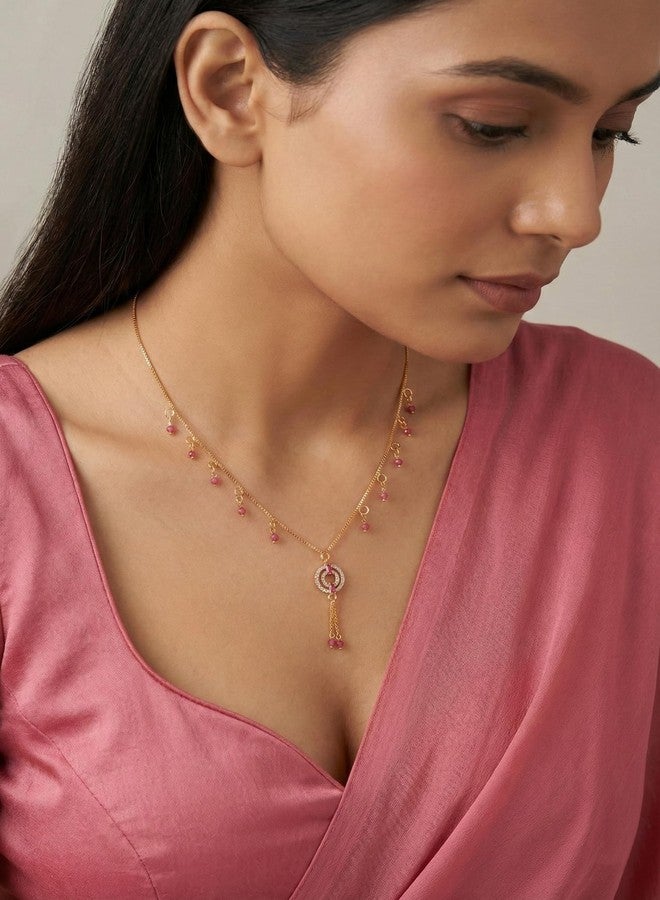 Cart Log سلسلة كارت لوج العرقية؛ سلسلة الساري؛ مجوهرات تقليدية للنساء؛ سلسلة للرقبة التقليدية؛ طقم مجوهرات للنساء - Image 5