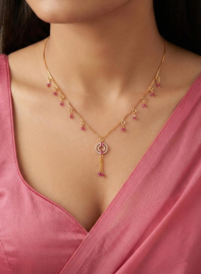 Cart Log سلسلة كارت لوج العرقية؛ سلسلة الساري؛ مجوهرات تقليدية للنساء؛ سلسلة للرقبة التقليدية؛ طقم مجوهرات للنساء - Image 3