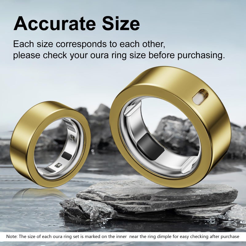 Hexasider 5 Pack Ring Cover Compatible with Oura Ring Gen 4/Oura Ring Gen 3 Horizon/Heritage, Abrasion-Resistant TPU Case for Oura Ring Protector Accessories for Oura Size 8 - Image 3