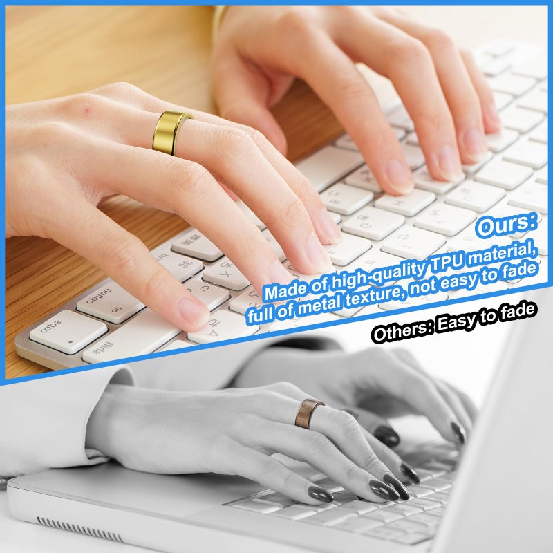 Hexasider 5 Pack Ring Cover Compatible with Oura Ring Gen 4/Oura Ring Gen 3 Horizon/Heritage, Abrasion-Resistant TPU Case for Oura Ring Protector Accessories for Oura Size 8 - Image 4