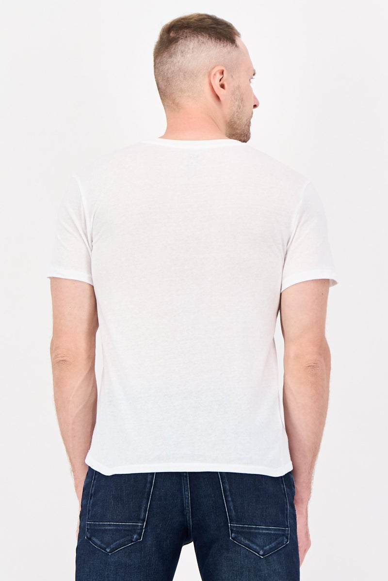 Frye Men 4 Pieces V-Neck Brand Logo Short Sleeve T-Shirt, Multicolor - Image 3